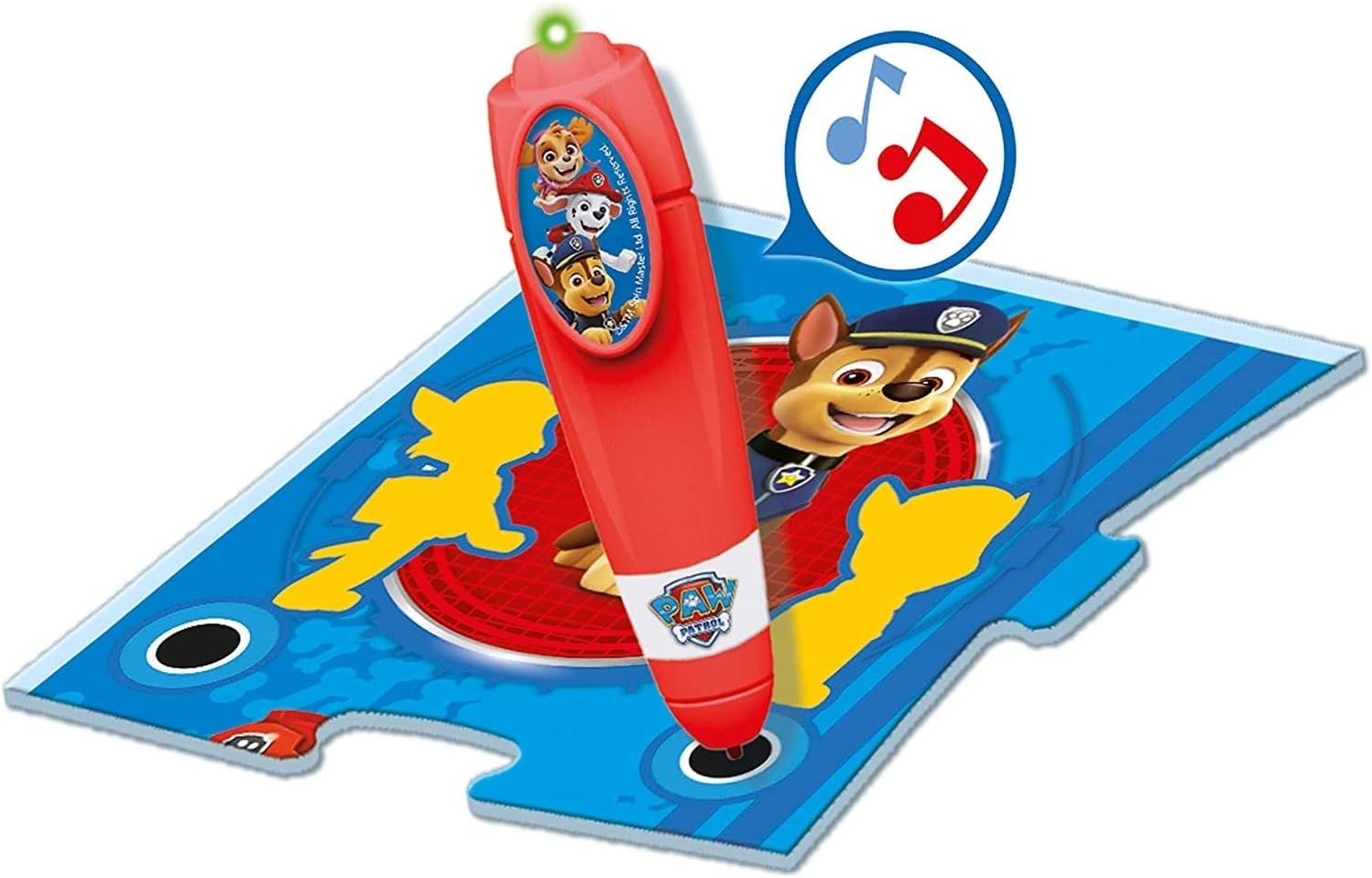 Paw Patrol interactive mat pieces being assembled