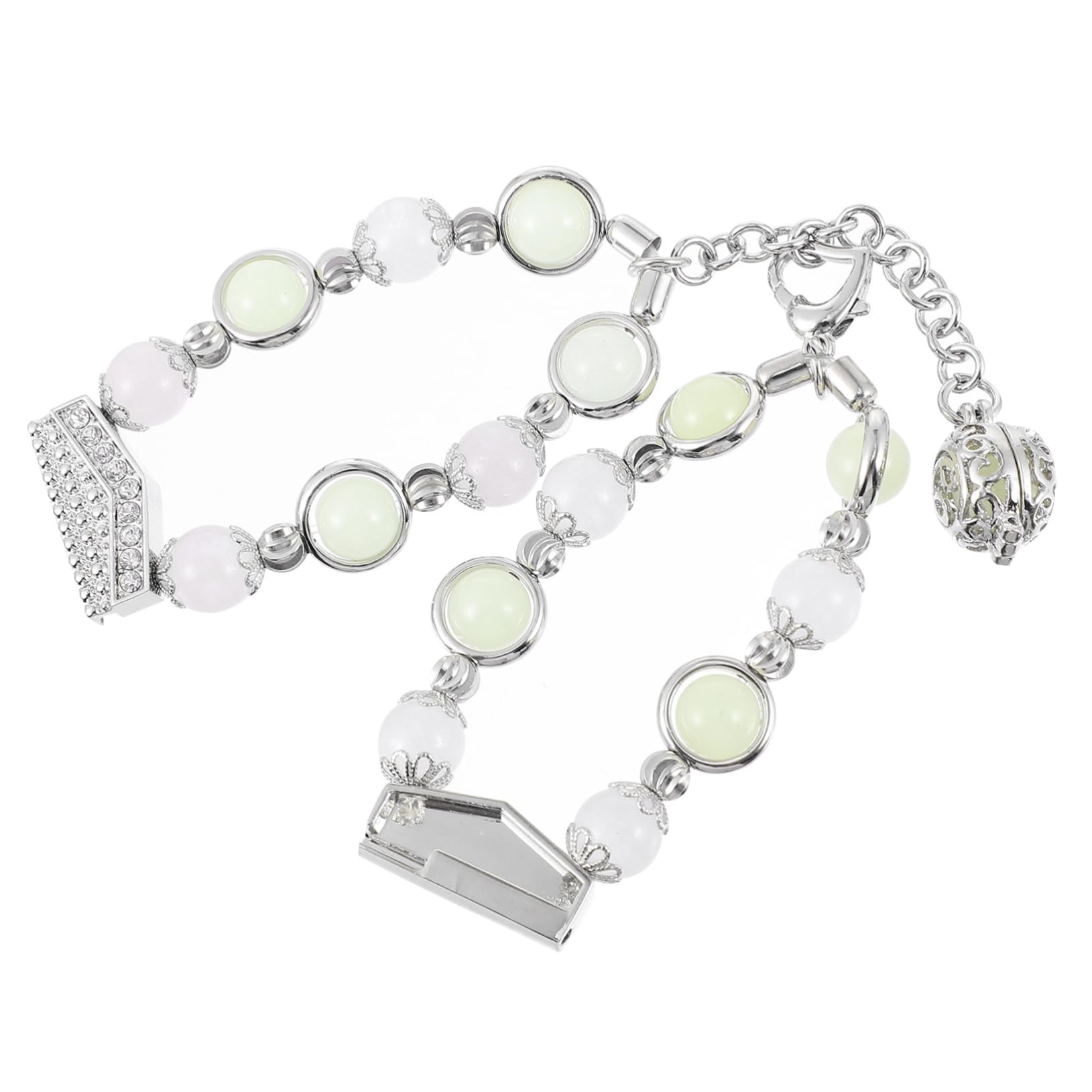 Correa de reloj de ágata con cuentas luminosas OSALADI elegante 8