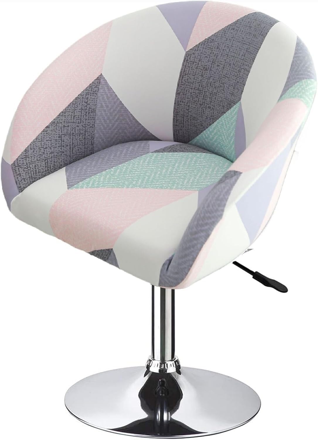 SDNAM Bar Counter Stool Chair Covers with Back and Arms Set of 4/2/1 Stretch, Pub Swivel Curved Kitchen Barstool Chair Cover Curved Back Bar Stool Slipcovers with Arms(H10,1PC)