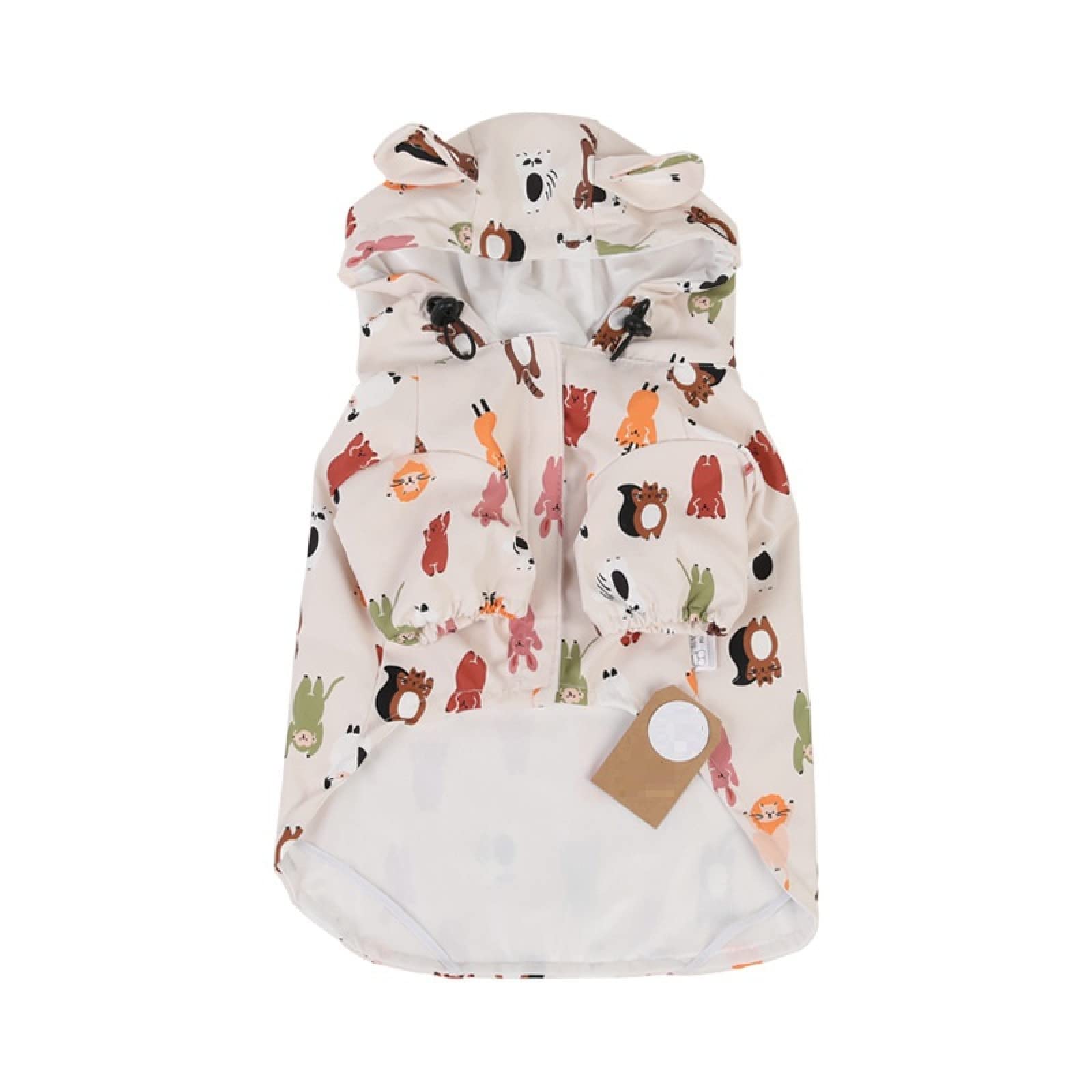 Dog Raincoat Pet Dog Raincoat Pug French Bulldog Clothes Waterproof Clothing For Dog Rain Jacket Poodle Schnauzer Corgi Raincoat 1Pcs C S