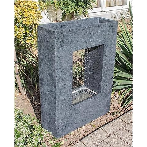 Primrose 77cm Grey Milano Water Feature with Planter Cover
