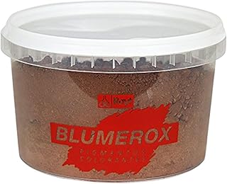 Rayt 1185-71 Pigmento en polvo para interiores y exteriores. Colorante para cemento blanco o gris, cal y yeso. Altísimo poder colorante. Pigmentos de primera calidad. Color MARRON 07. 450 gr