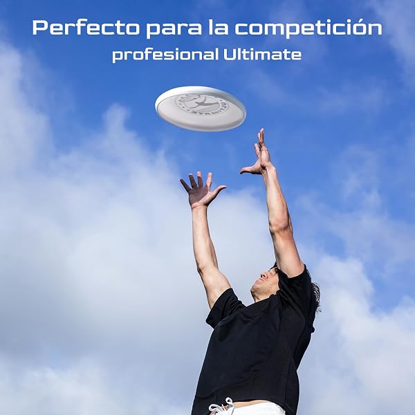 Frisbee - Disco Volador Oficial Ultimate de 175 g, Disco de Entrenamiento Profesional de 10.75 Pulgadas para competición y diversión al Aire Libre - 3