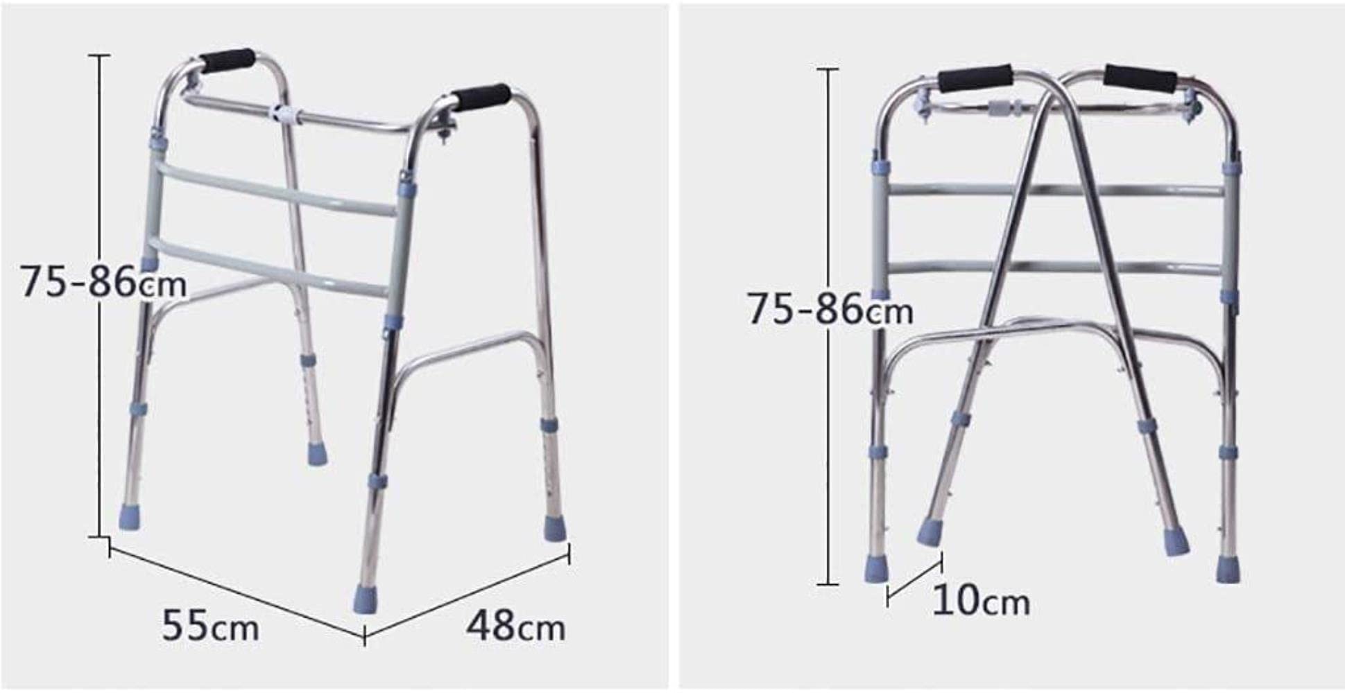 Andador con Ruedas, Andador Plegable para Personas Mayores, Andador 2 En 1 para Compartir.
