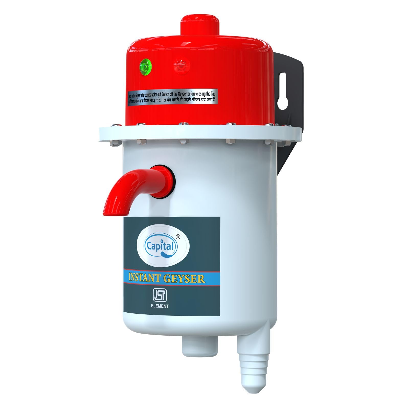 Instant Water Geyser 1L | Portable Electric Water Heater with Auto Cut-Off | Fast Heating ABS Body | Energy-Efficient | Ideal for Bathroom, Kitchen, Office & Restaurants