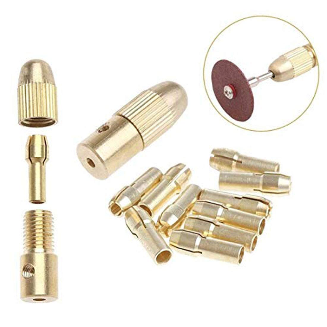 DIY Crafts 7 Pcs Multi Set, Multi Set, Heavy Duty Brass Made 3.17mm+3.2mm Micro Twist Hand Drill Chuck Electric Drill Bit Collet For Dre (7 Pcs Multi Set, Multi Set) (B07NJQQJDN) Amazon Price History, Amazon Price Tracker