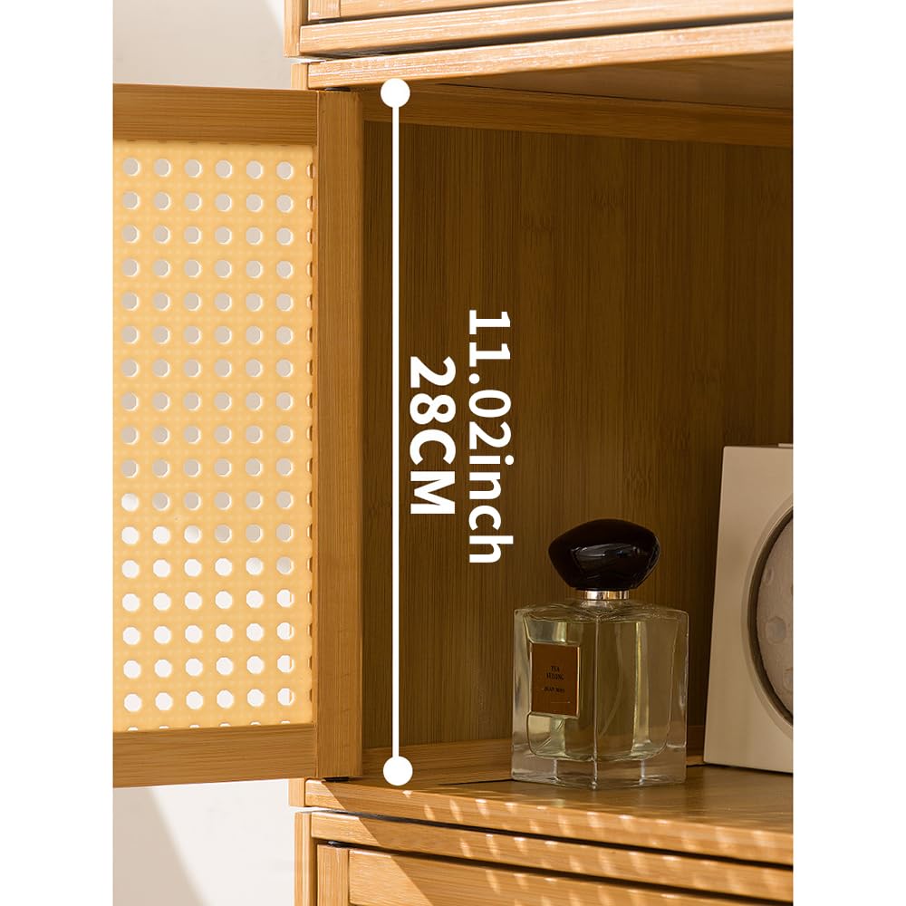 Contenedores de almacenamiento apilables con tapas, contenedores organizadores modulares de tela, unidad de cubo plegable para armario, dormitorio, sala de estar, oficina, 30 x 37 x 30 cm