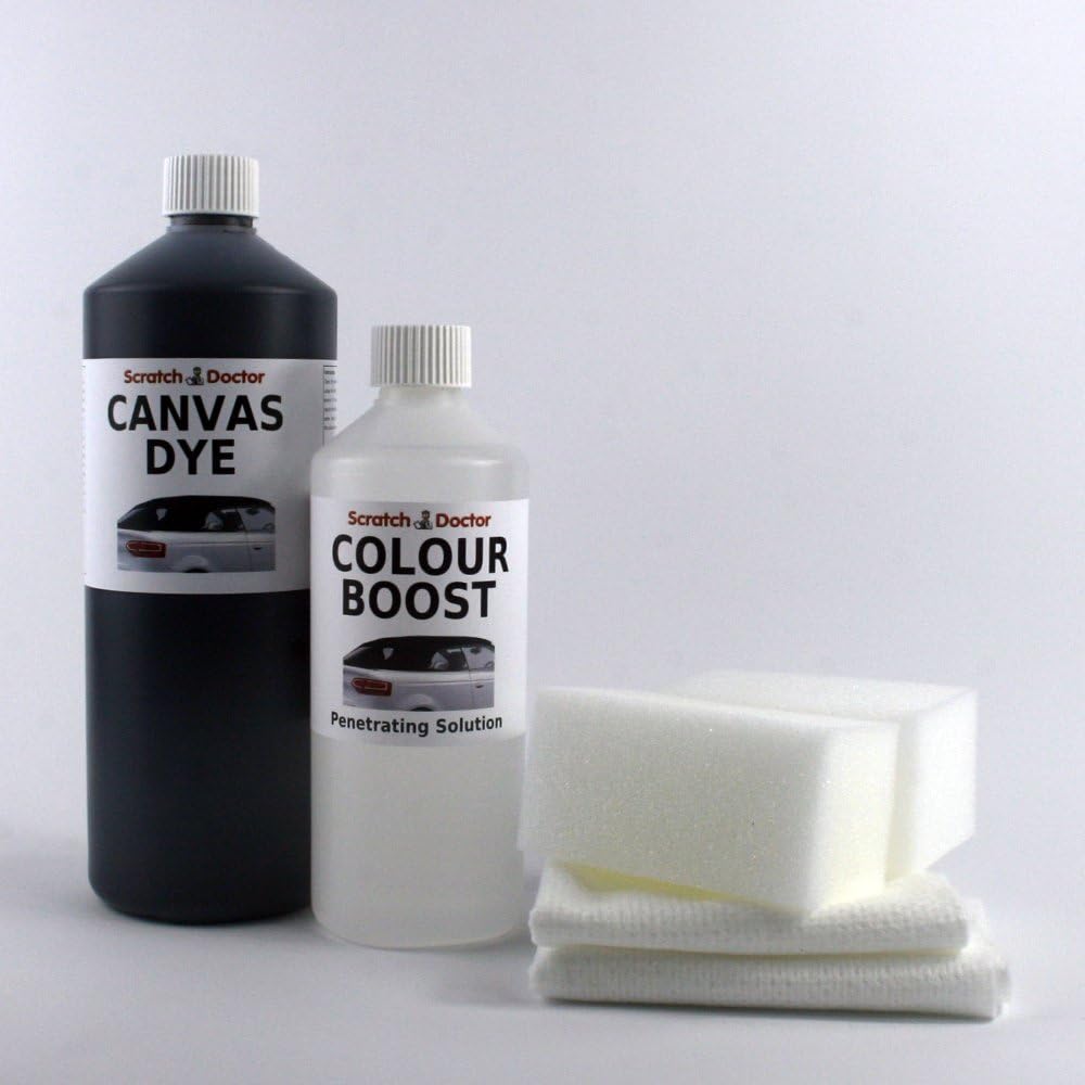 The Scratch Doctor Convertible Roof CANVAS DYE Kit with Colour Boost