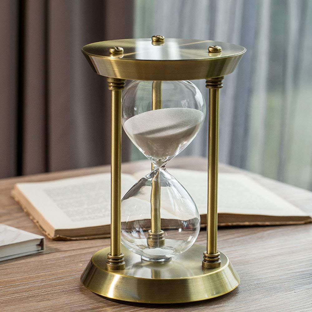 Sablier Minuterie,Ornement De Salon D'Horloge De Sablier De Matériel Délicat Créatif, Décor De Bureau De Minuterie en Verre De 15/30/60 Minutes, pour La Décoration De Restaurant De Cuisine