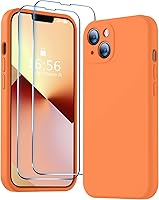 Vista 62 de BossKiss Funda compatible con iPhone 13, silicona de alta calidad mejorada [protección de cámara] [2 protectores de pantalla]