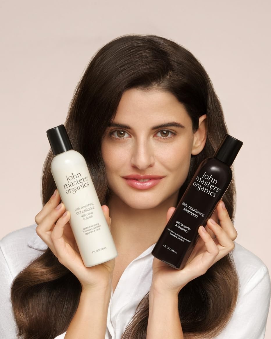 John Masters Organics | Daily Nourishing Conditioner with Citrus & Neroli | Detangle | Frizz Control | Oily Scalp | Silicone & Paraben Free 8 oz