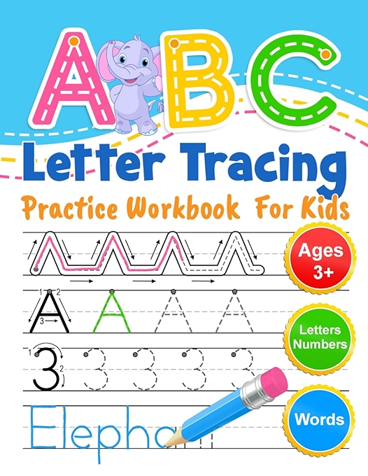 ABC字母书写练习册：幼儿字母、数字及线条书写活动宝典