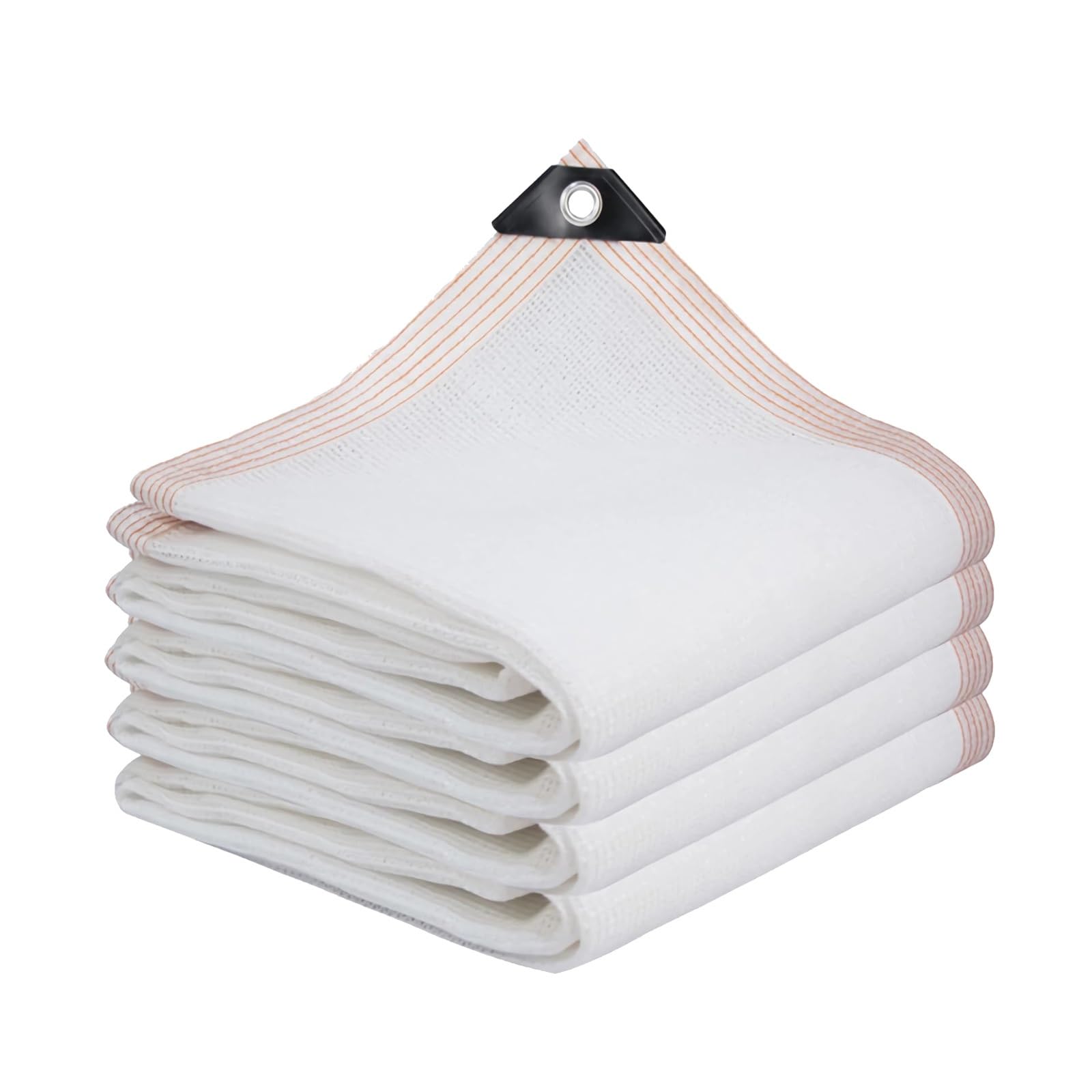 Toile d'ombrage avec oeillets blanche pour abriter la serre