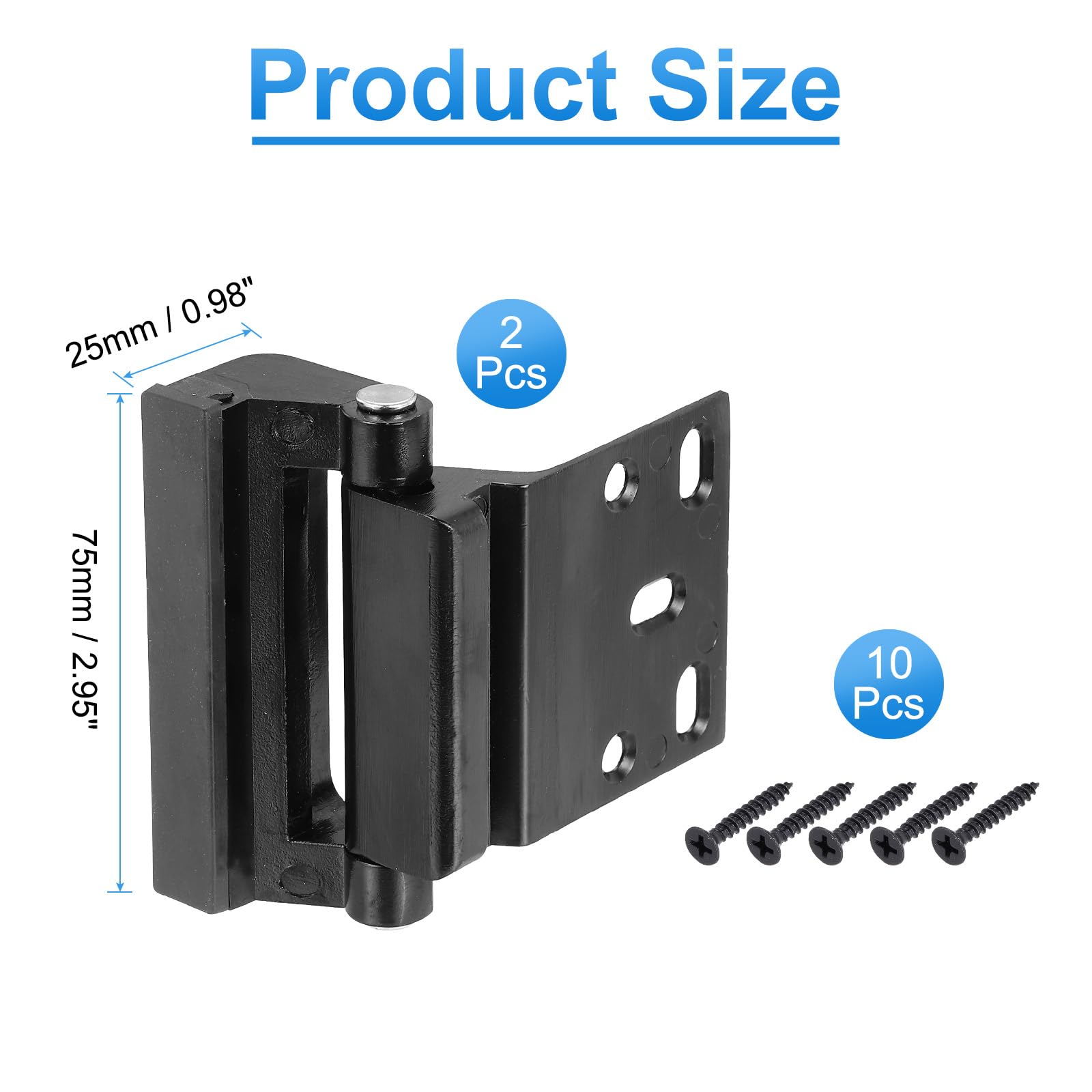 PATIKIL 2.95"x0.98" Home Security Door Reinforcement Lock - Image 2