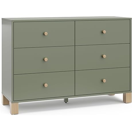 Storkcraft California 6-Drawer Double Dresser - Greenguard Gold Certified