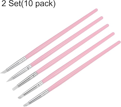 Miniatura 3 de HARFINGTON Herramienta de escultura de arcilla de silicona, herramienta para esculpir arcilla, talladora de punta de goma, herramienta de tallado de