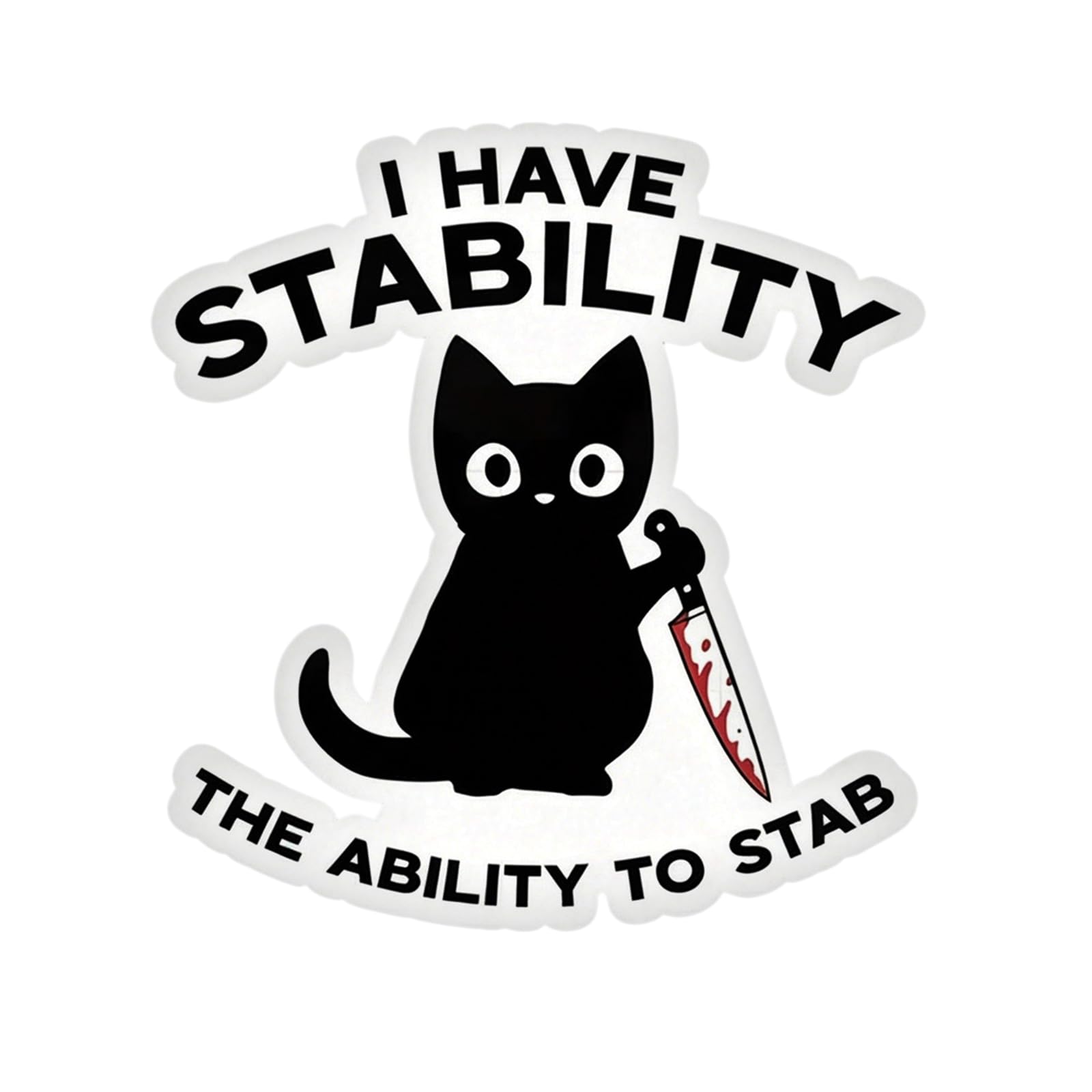Tsophreniq Memes Stickers, Funny Stickers for Journaling Water Bottles Laptops Cats Sticker Decals with Inspirational Quotes Gifts Funny Memes