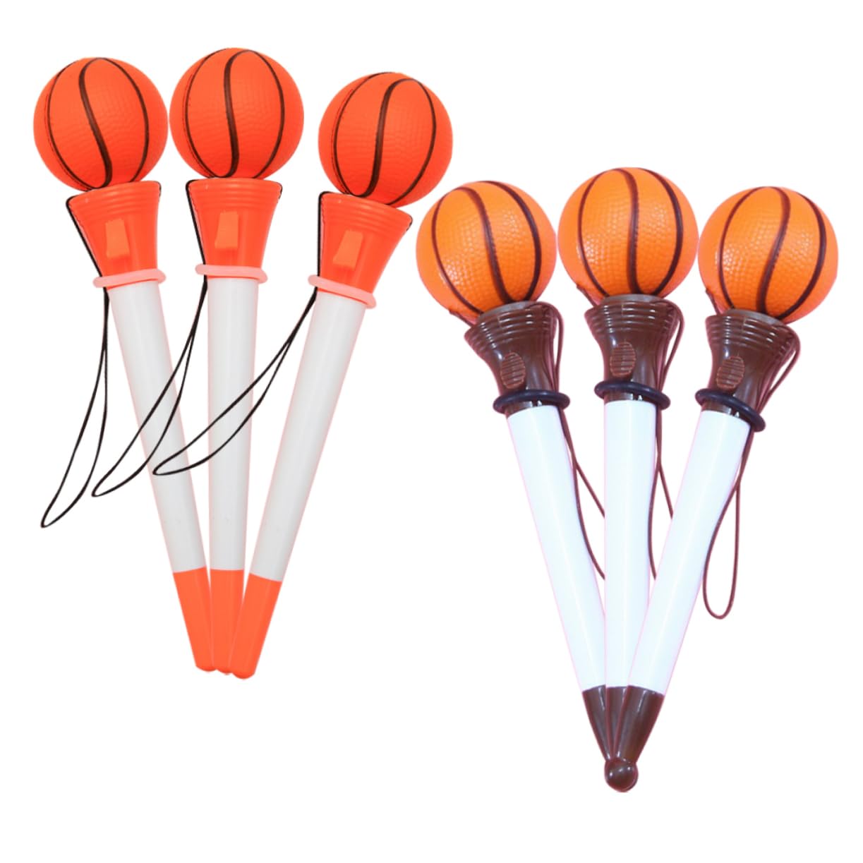 Lurrose 24stücke Basketball Kugelschreiber Lustige Und Praktische Schreibgeräte Für Schule Und Büro Ergonomischer Griff Zufällige Farben Für Sportpartys Und