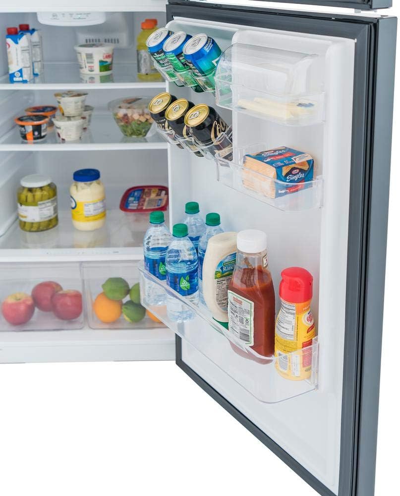 10.1 CU. FT. TOP Freezer Refrigerator in Black
