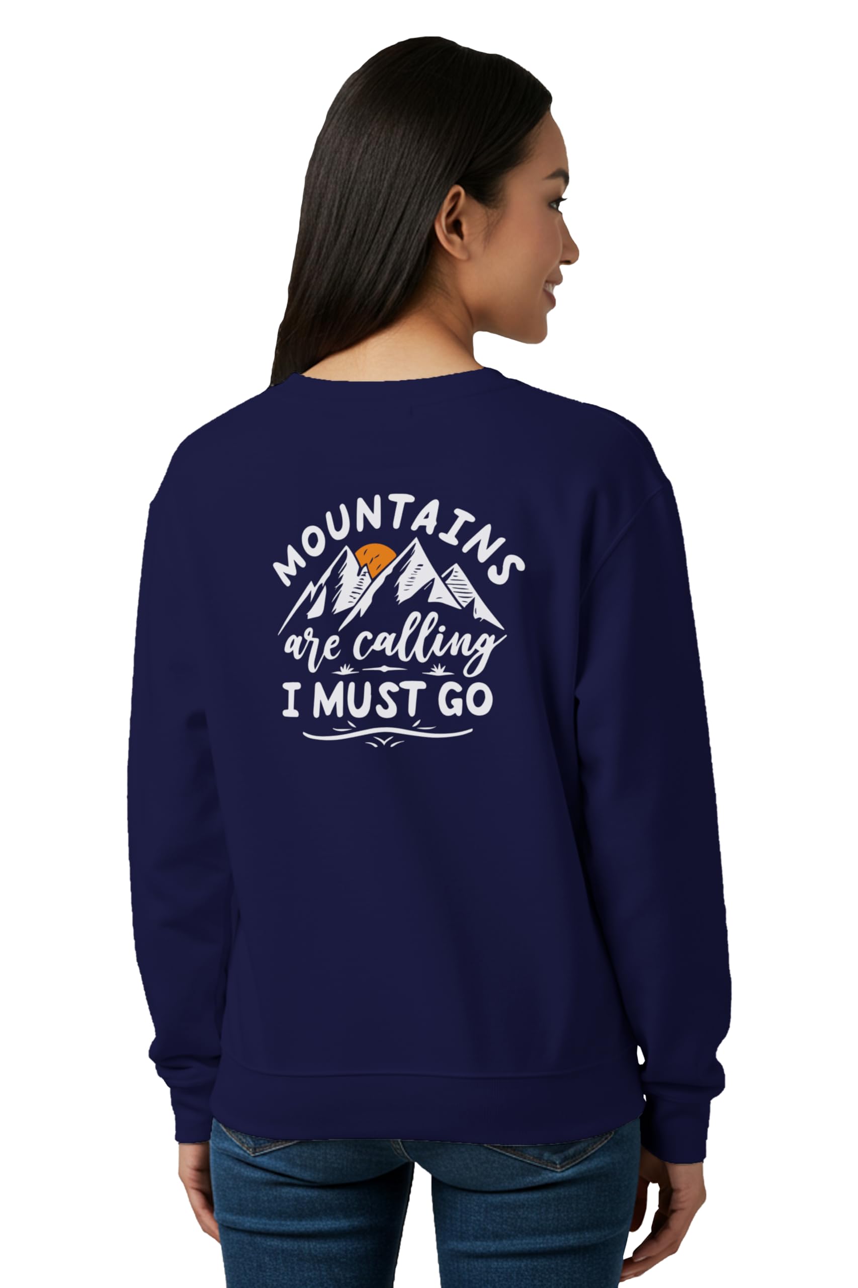 buy that trendz Sweatshirts for Women Mountains are Calling Graphic Printed Long Sleeve Round Neck Gen Z Trending Stylish Sweatshirt-picture-26