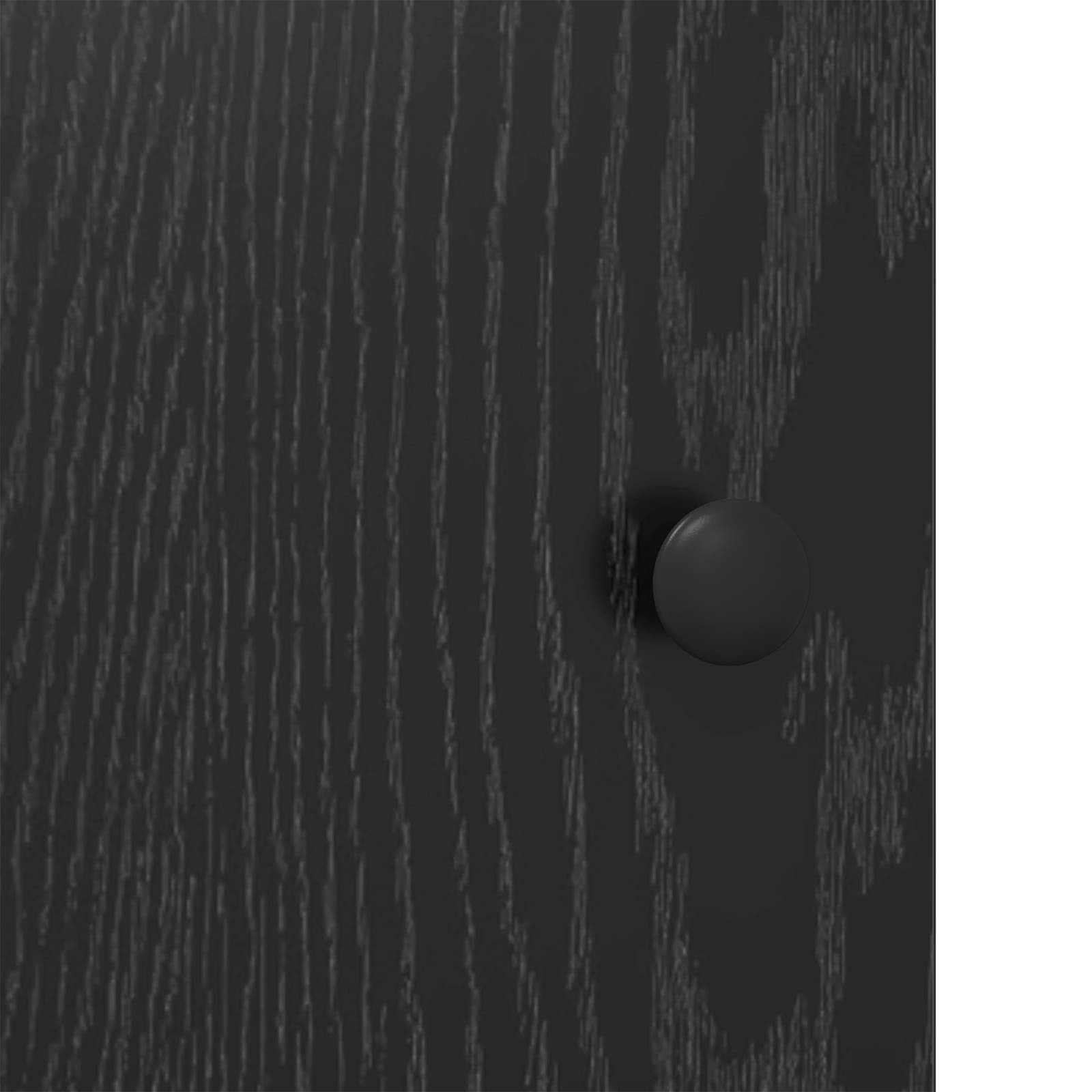 vidaXL Credenza Rovere Nero 102 x 35 x 75 cm Legno ingegnerizzato