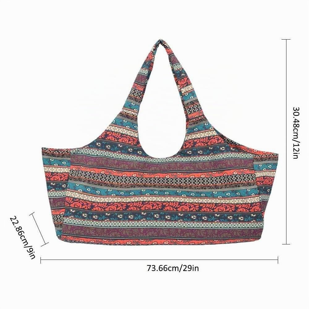 Mu Mianhua Yogamatten-Tasche mit großer Tasche und Reißverschlusstasche, passend für die meisten Matten