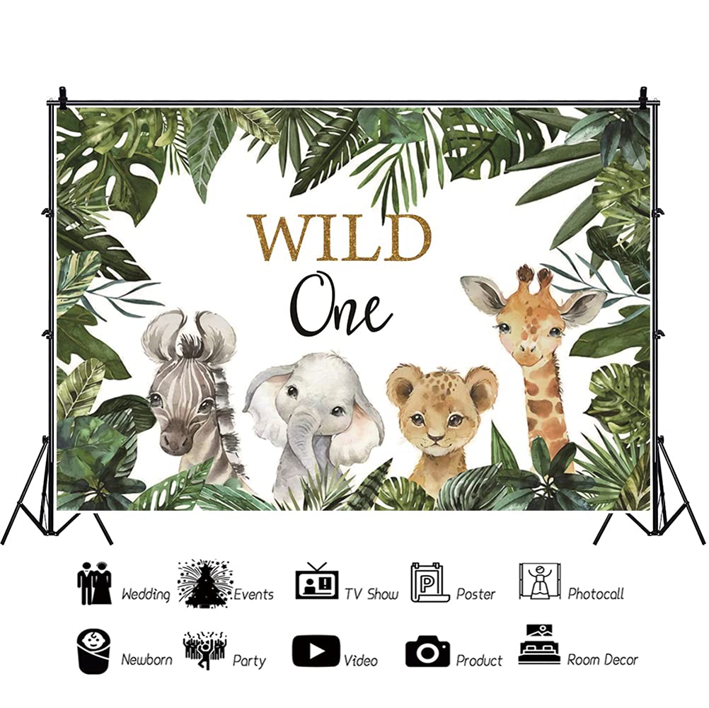 Banner Di Buon Compleanno Animali Giungla Safari, Ghirlanda Decorativa Con Ghepardo, Leopardo, Zebra, Per Feste Bambini E Adulti, Tema Selvaggio - 6