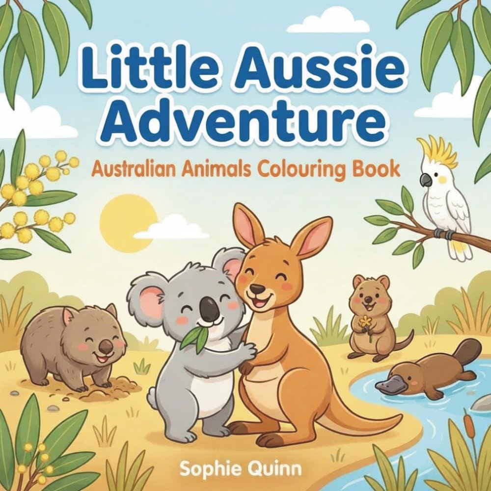 Little Aussie Adventure: Australian Animals Coloring Book