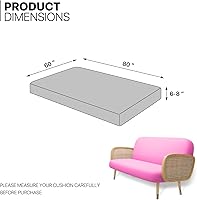 Vista 2 de MoNiBloom Funda para futón de tamaño Queen, elástica, sin brazos, funda para sofá sin brazos, protector de muebles, duradera y lavable, con Cereza