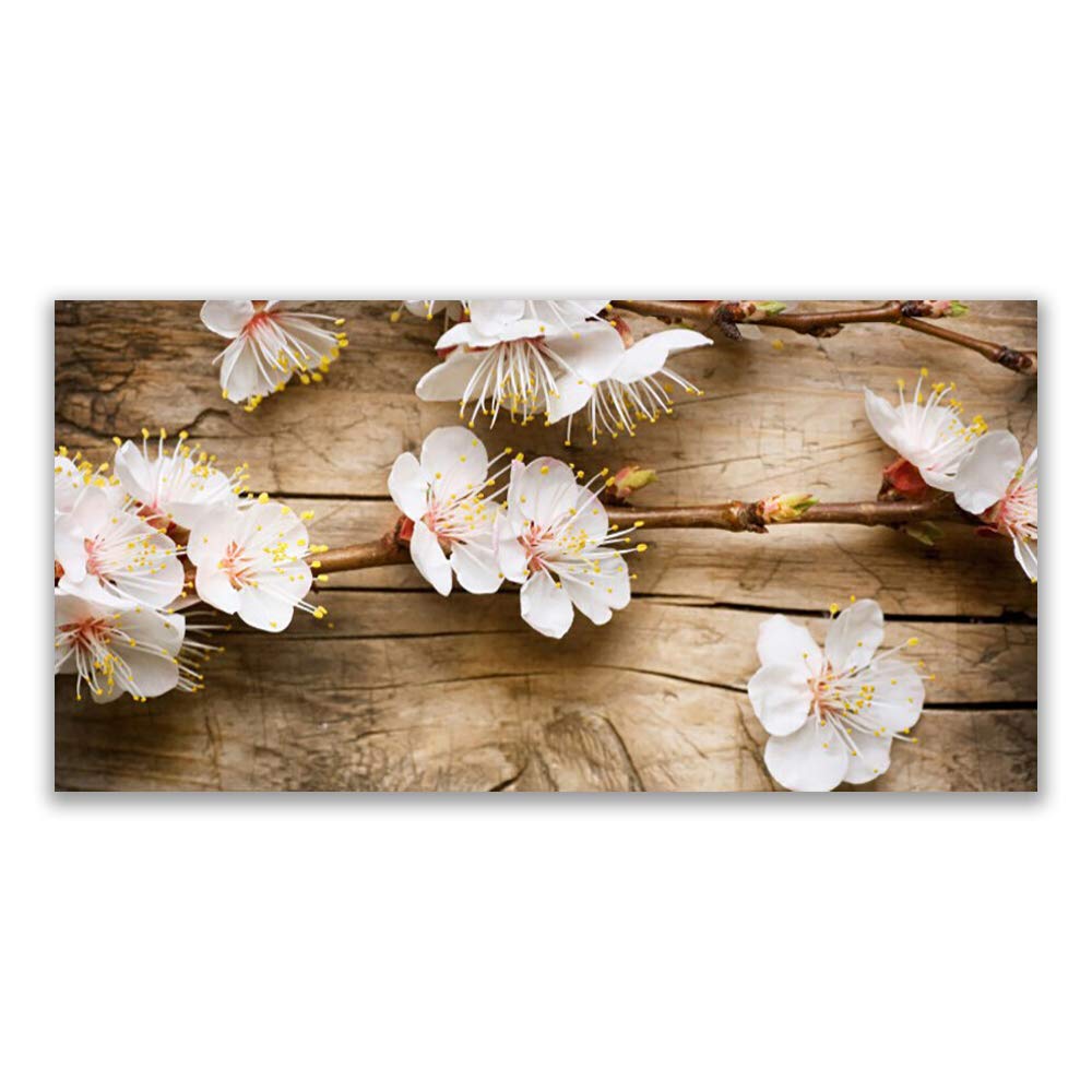 Tableau déco mural moderne de qualité premium : l'impression sur verre acrylique Tulup fleurs