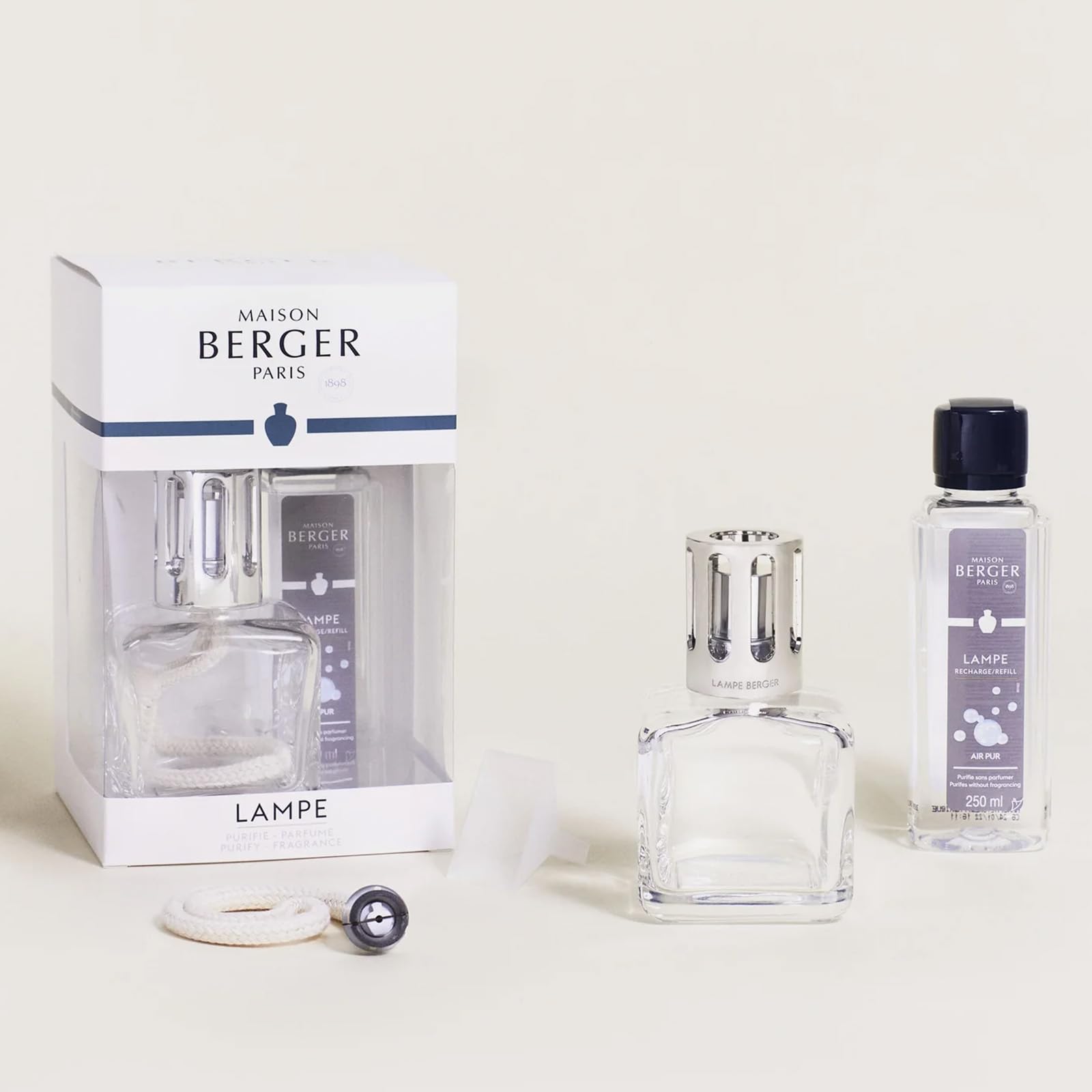 Amazon.com: MAISON BERGER Ice Cube Lampe Berger Gift Set, Clear