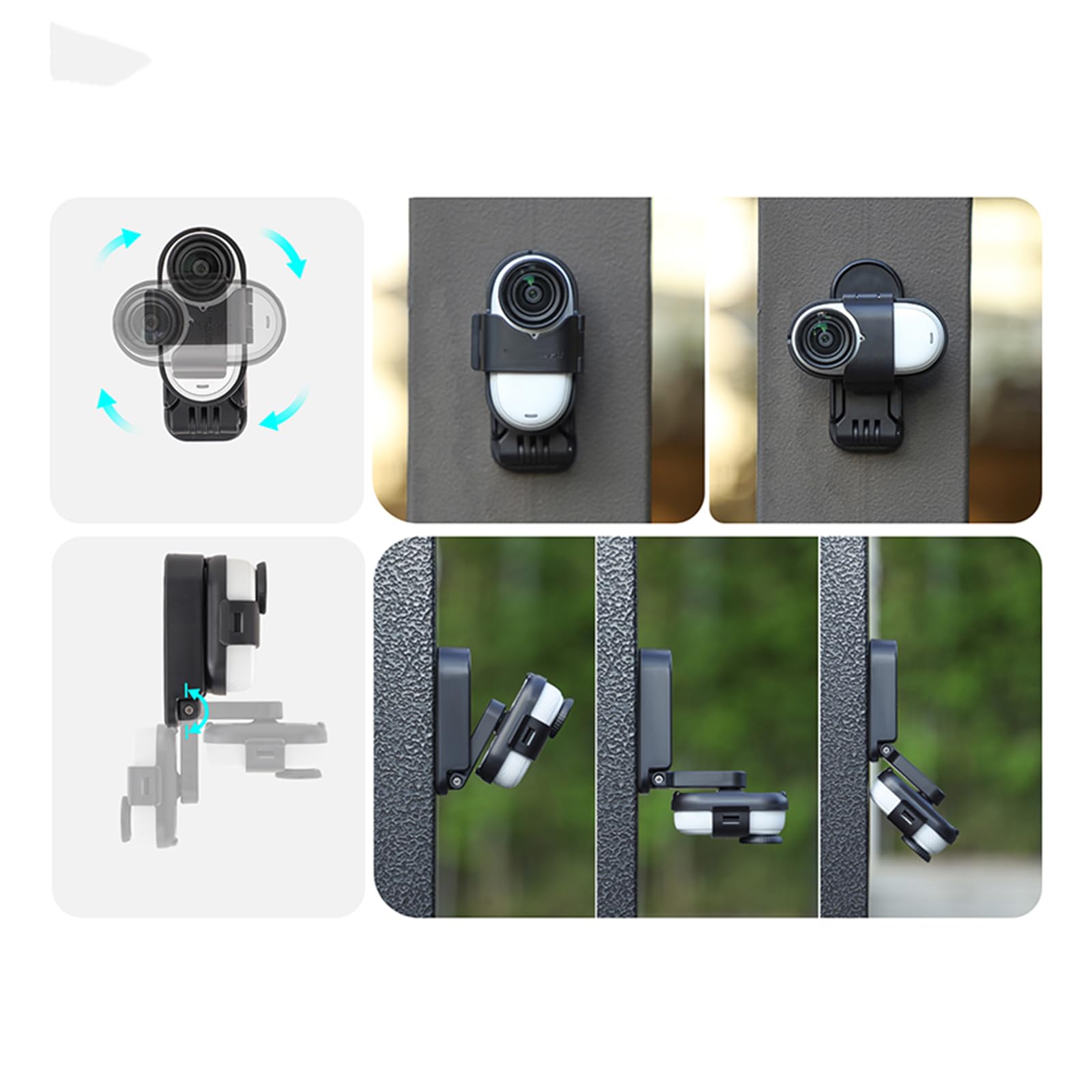 Supporto Magnetico Con Rotazione 360° Per Insta360 GO – Base Regolabile E Compatta Per Riprese Creative