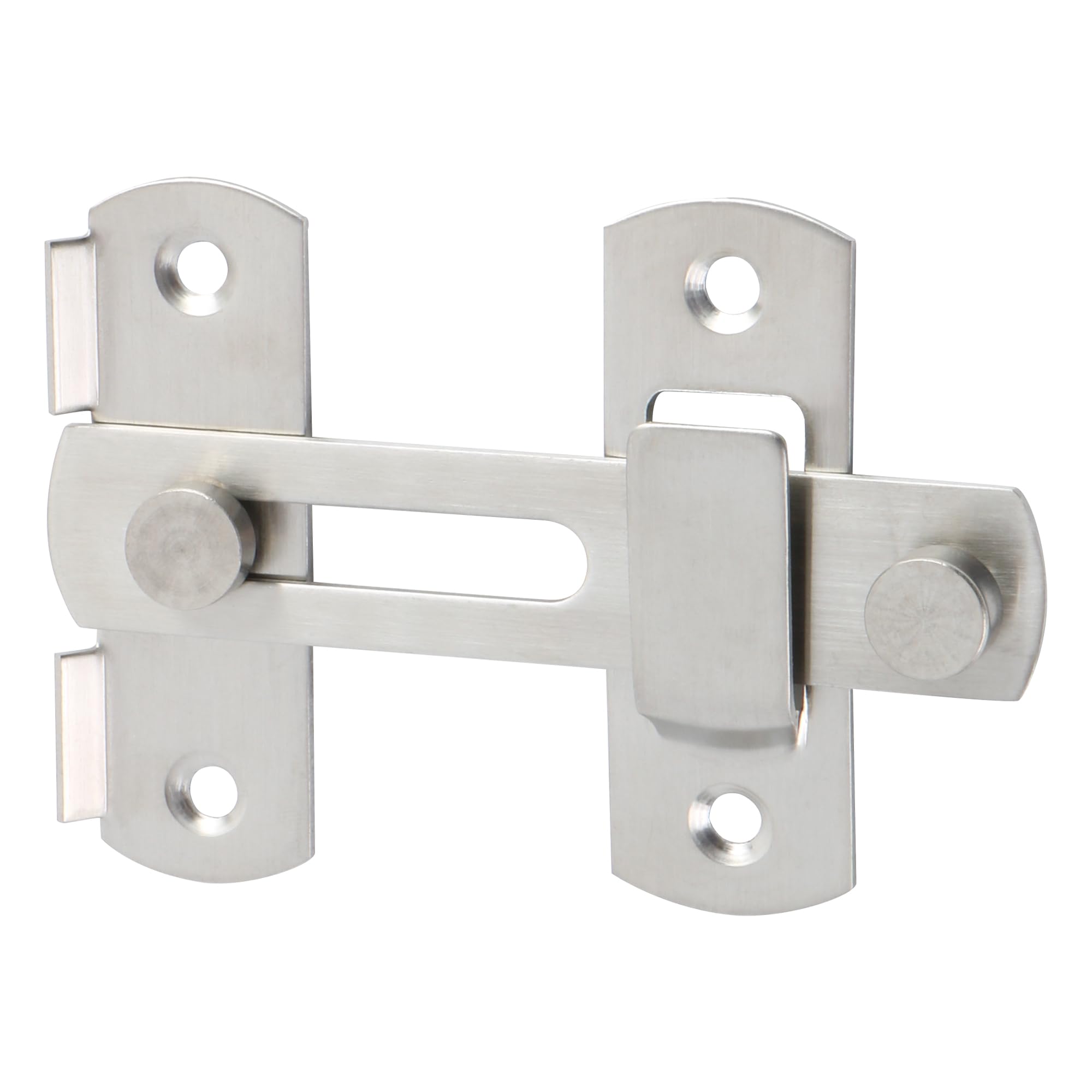 Alise 4inch Stainless Steel Barn Door Lock, Brushed Nickel-picture-24