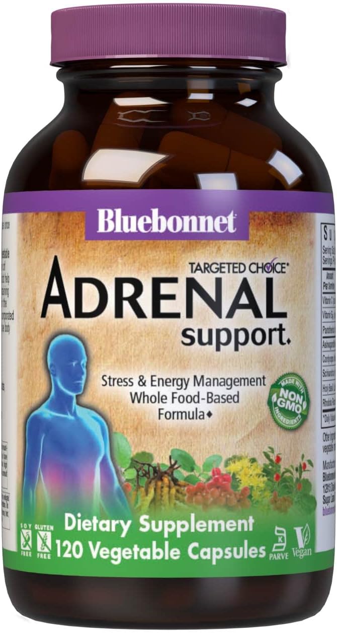 Bluebonnet Nutrition Targeted Choice Adrenal Support 120 Vegetable Capsules