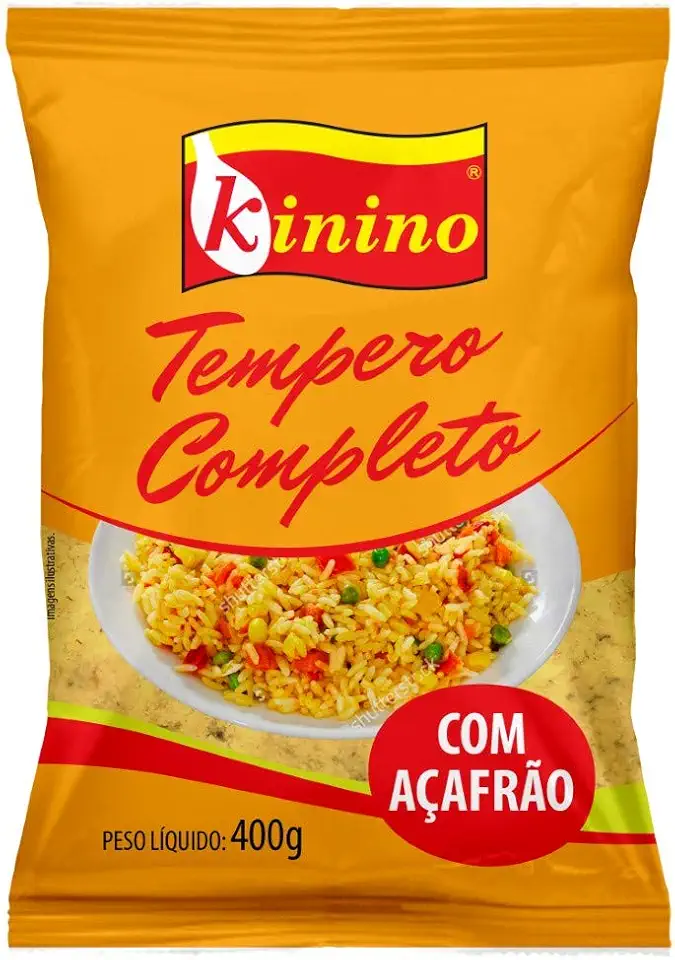 TEMPERO COMPLETO COM AÇAFRÃO 400G
