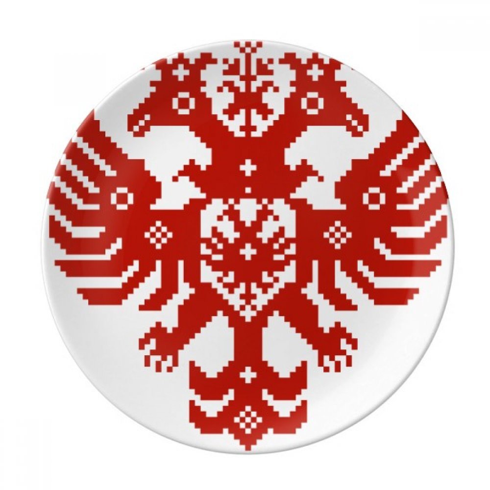 Assiette en porcelaine Russie Aigle National cadeau idéal pour collectionneur