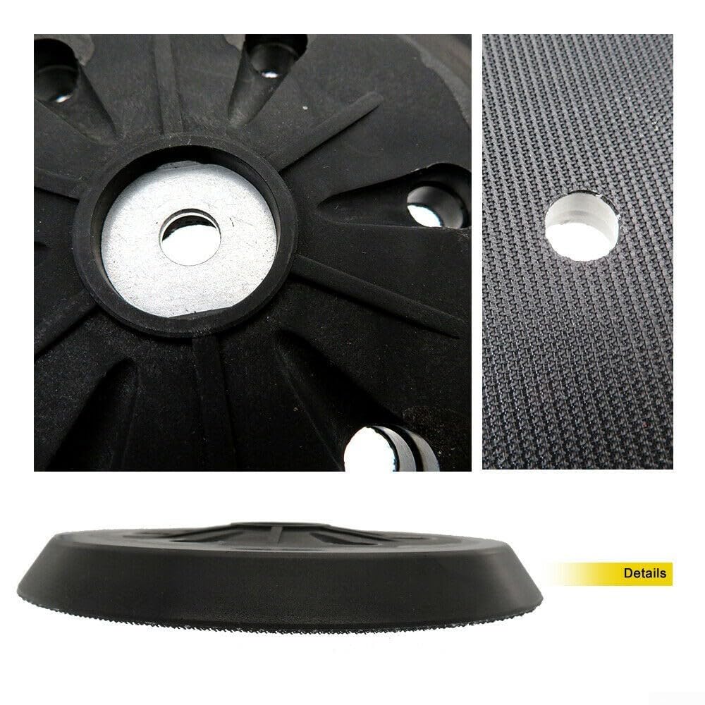 Disco abrasivo da 15,2 cm in schiuma, cuscinetto di interfaccia per levigatrice orbitale, 6 fori, estrazione della polvere migliorata, ammortizzazione medio-dura, compatibile con SX E 425 XL SX E 450