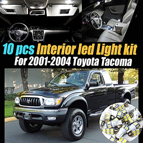 Kit 10 bombillas LED blancas 6000K para interior Toyota Tacoma miniatura 1