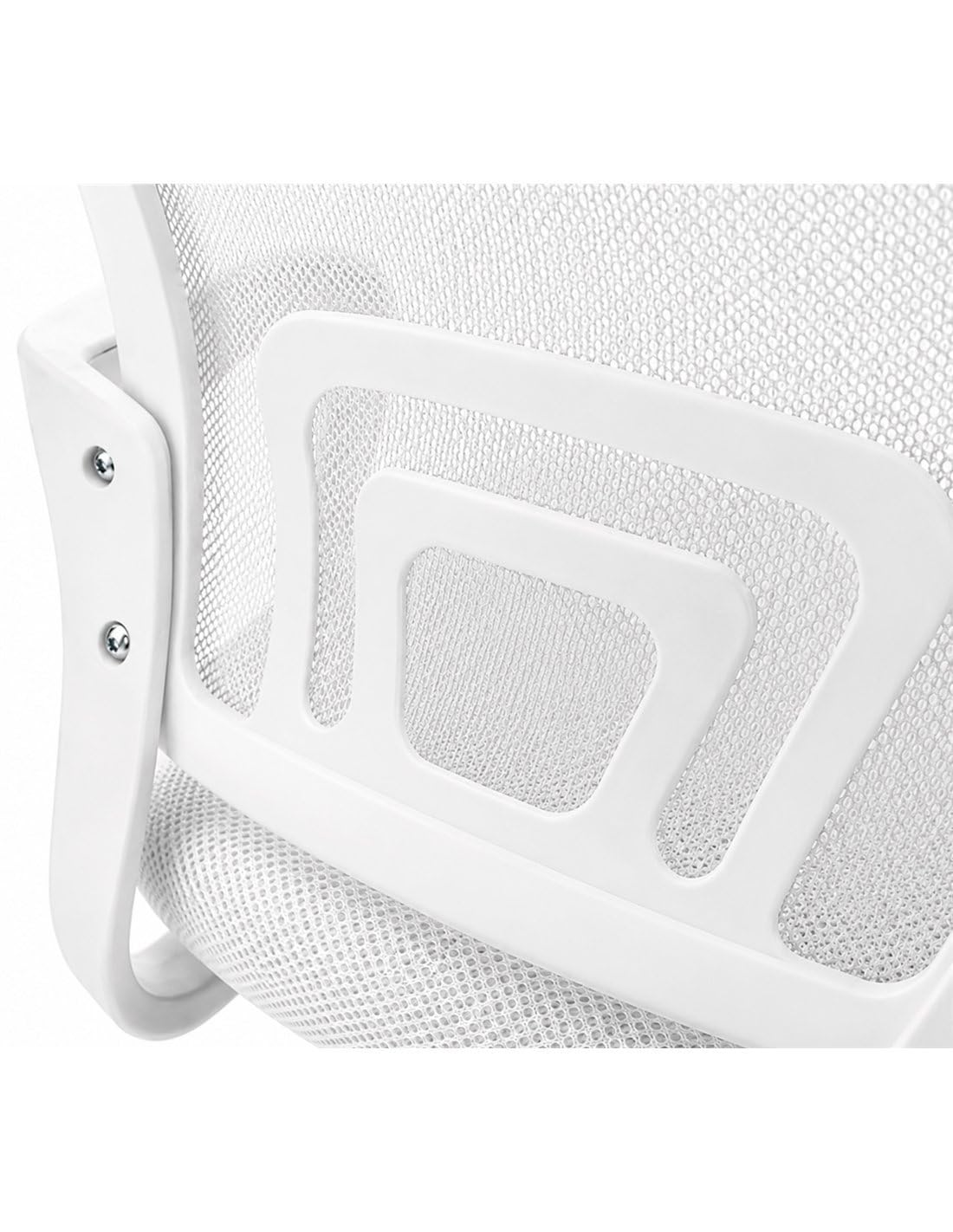 Jardin202 - Silla de Oficina ergonómica Transpirable Nexus | Soporte Lumbar Activo | Despacho y Hogar | (Blanca)