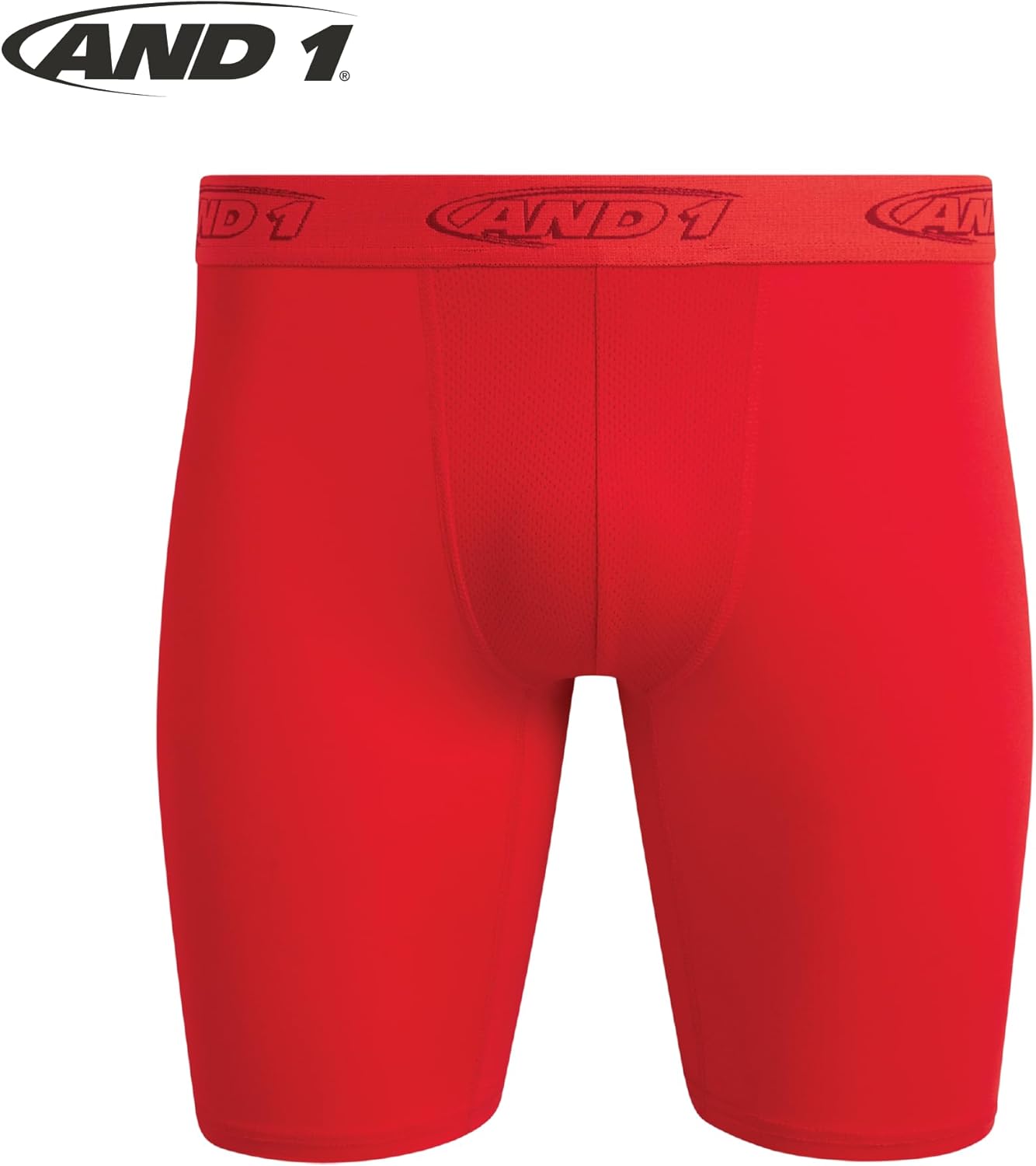 AND1 Mens Boxer Briefs - 5 Pack Performance Stretch Mens Underwear Long Leg Boxers for Men with Contour Pouch, 9" Inseam - Image 4