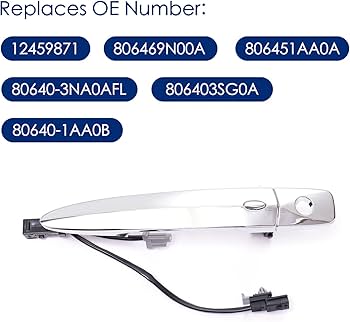 Amazon.com: Lcyolada 806469N00A Chrome Door Handle Front Left