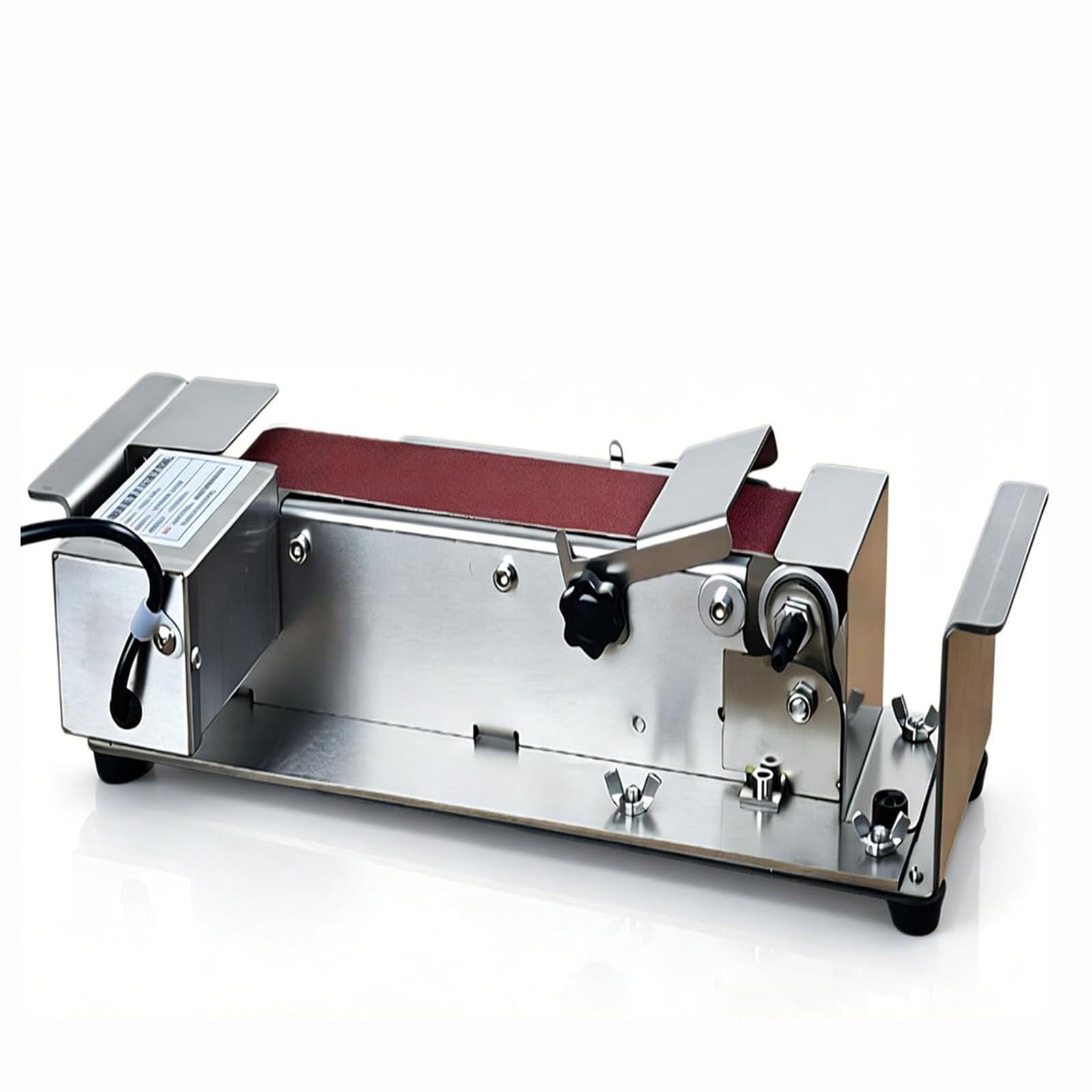 Yxzqloz Electric Belt Sander, Adjustable Speed Woodworking Sanding Tool, Benchtop Belt Sander, Wet And Dry Use For Knives