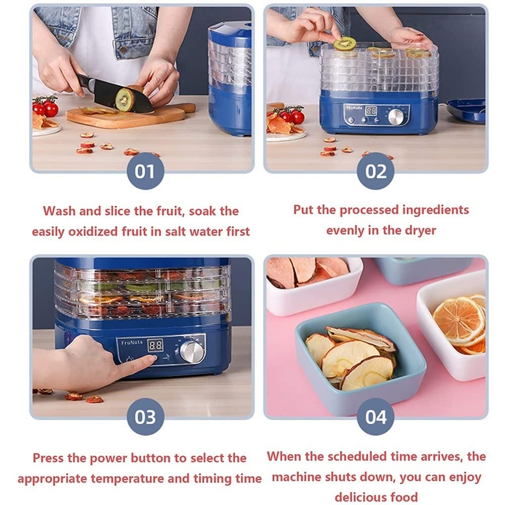 Amazon.co.jp: Beyori 5段デジタル食品脱水機、250W | 大型5トレイ 