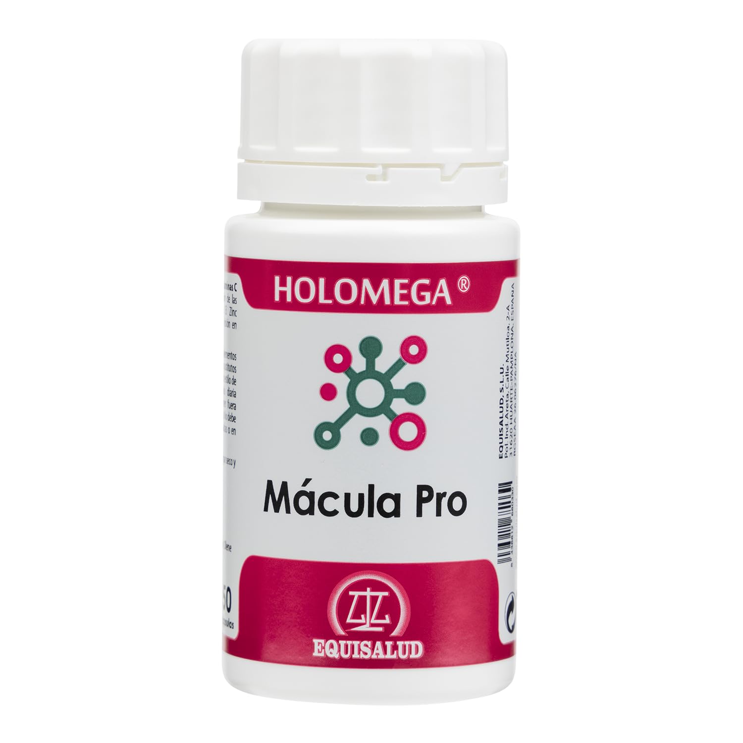 Equisalud - Holomega Mácula Pro con Luteína y Zeaxantina 50 Cápsulas | Apoyo nutricional para la visión normal con Zinc, Astaxantina, Arándano y antioxidantes de origen vegetal
