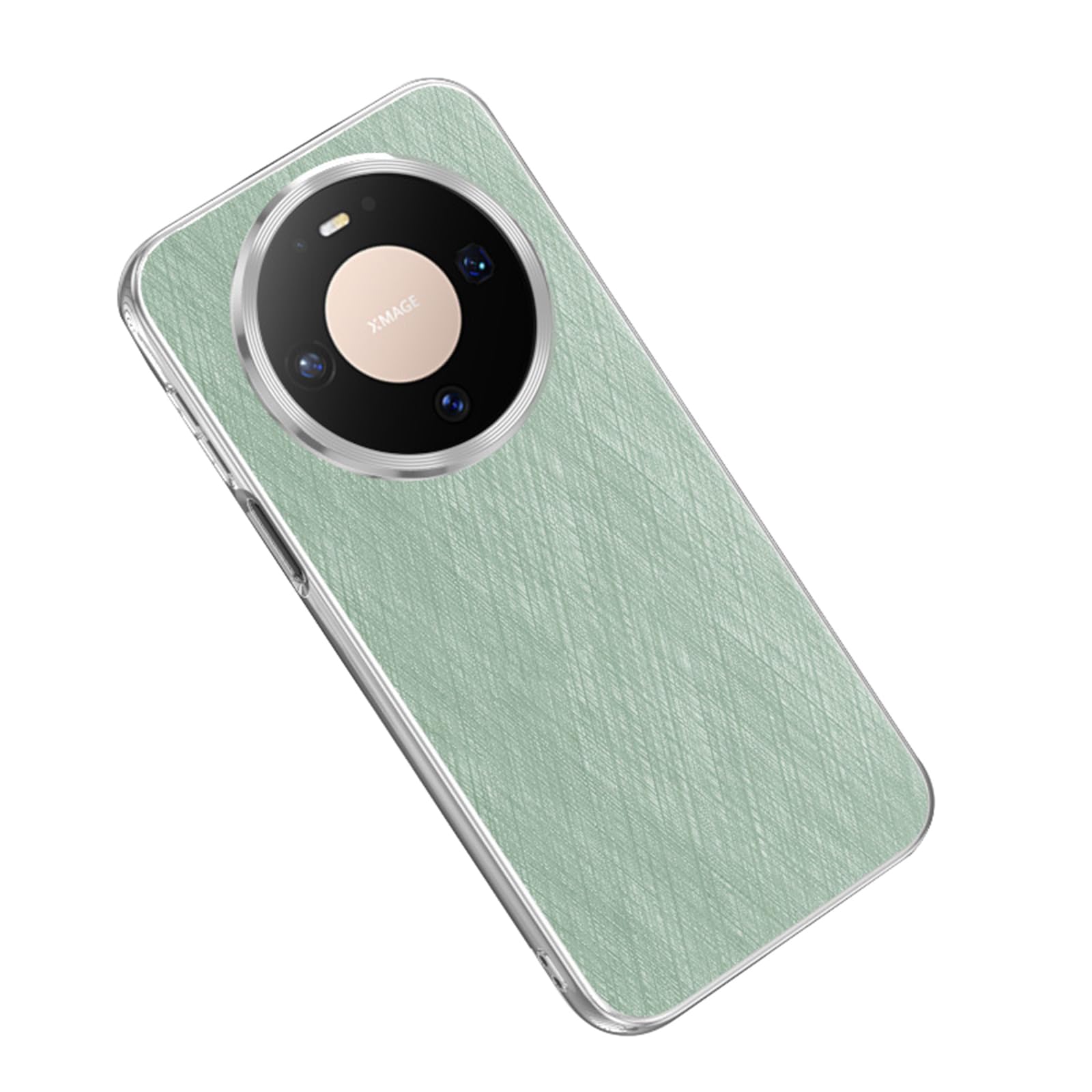 Coque en cuir de luxe pour Huawei Mate 80 Pro avec cadre galvanisé élégant et antichoc