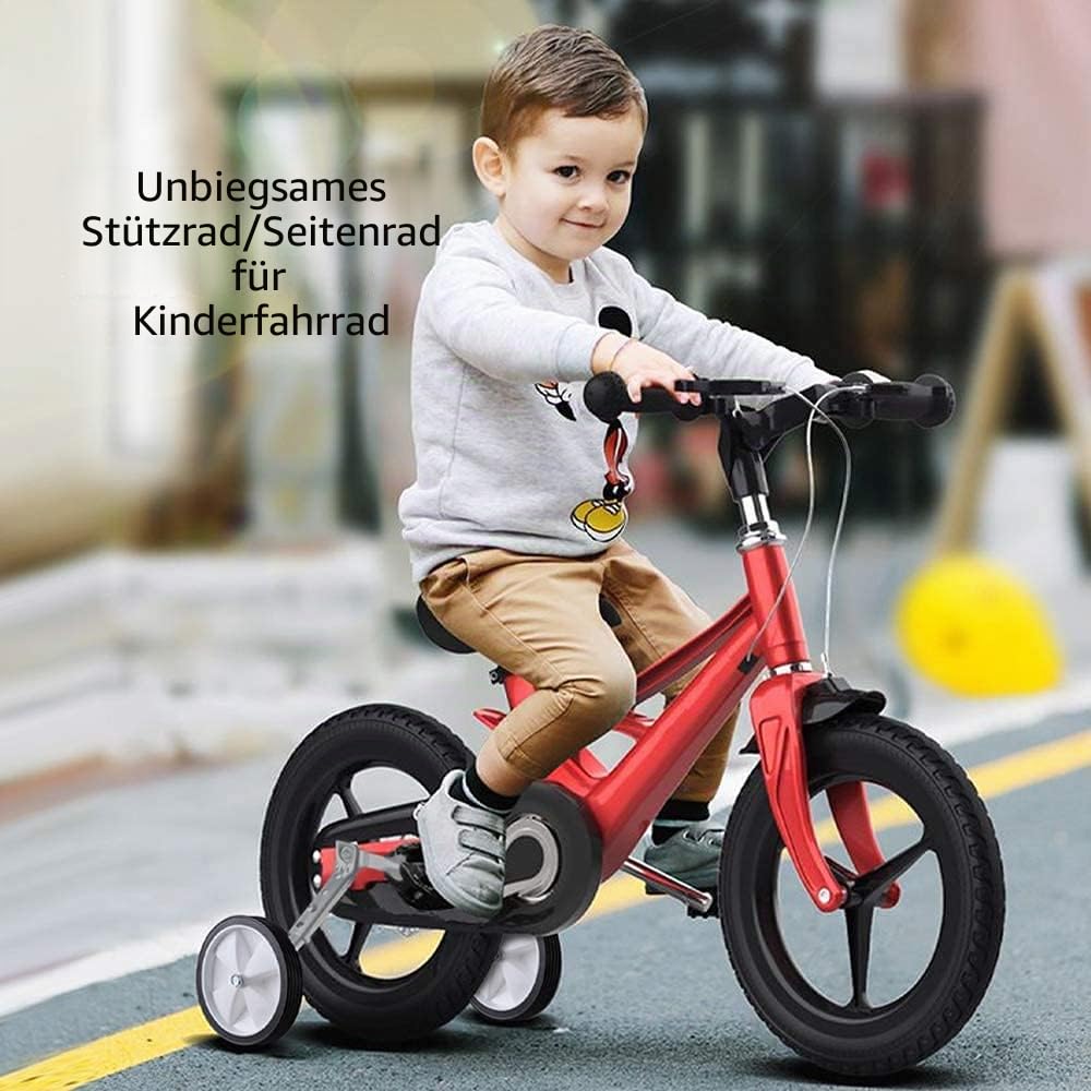 Stützrad Fahrrad-Trainingsräder, passend für 45,7 bis 55,9 cm (18 bis 22 Zoll) Kinderfahrräder mit variabler Mehrzahnradaufhängung