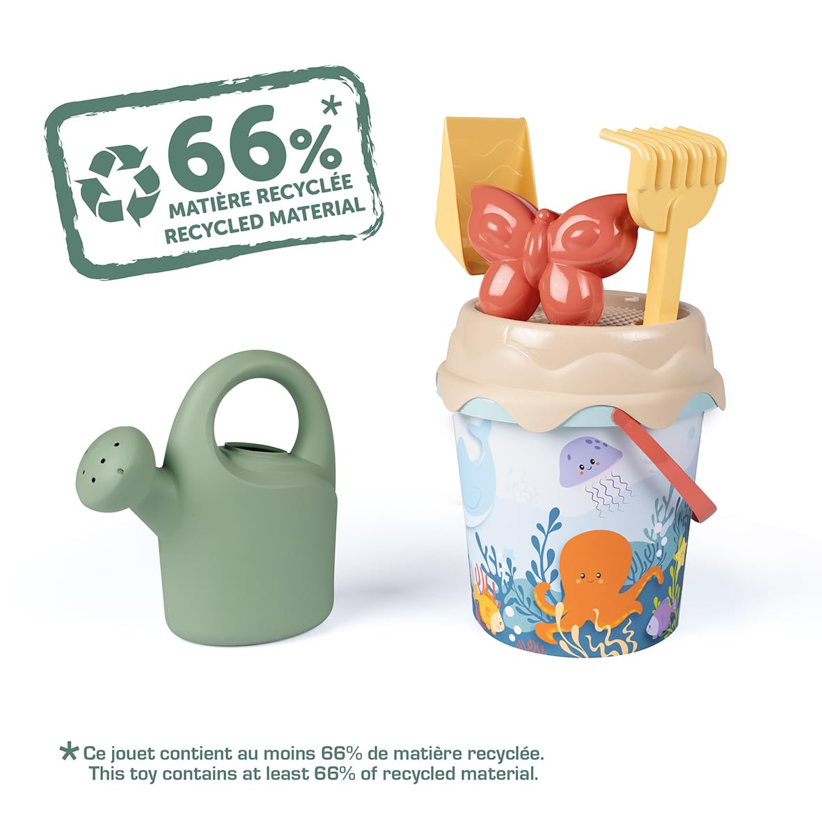 Jouets Ecoiffier -7781 - Baril Bleu + Briques à Empiler Animaux Abrick