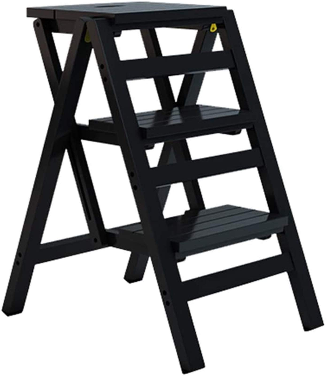 Escabeau portable 3 marches en bois pour l'entretien de la maison et du jardin