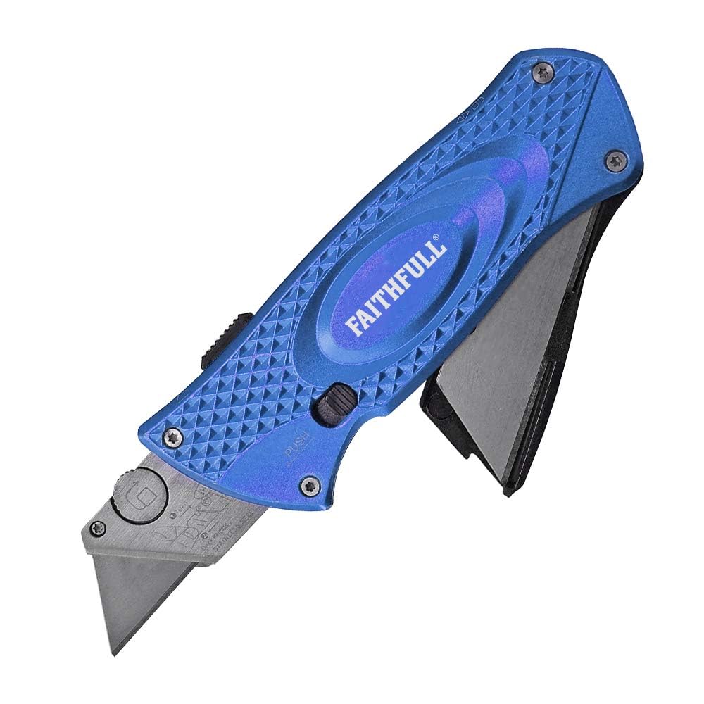 FAITKRPOCK5B Pocket Knife with Blade Storage, Orange / Blue Or Yellow