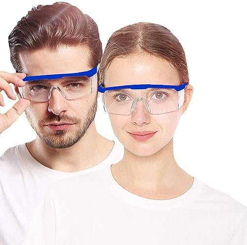 Miniatura 3 de mozeeda Paquete de 5 gafas protectoras de seguridad con lentes transparentes antivaho resistentes a los arañazos y agarres antideslizantes para